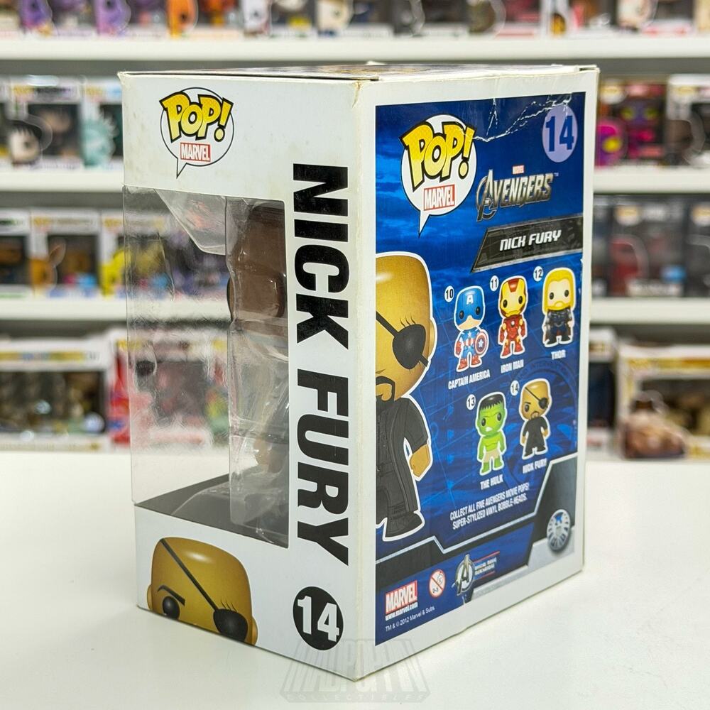 Funko Pop Marvel Avengers Nick Fury 2012 Vaulted 14 SHIELD Agent Vinyl Figure - Picture 3 of 15